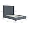Manhattan Comfort Promenade Full- Size Bed in Grey BD010-FL-GY - alternate 6